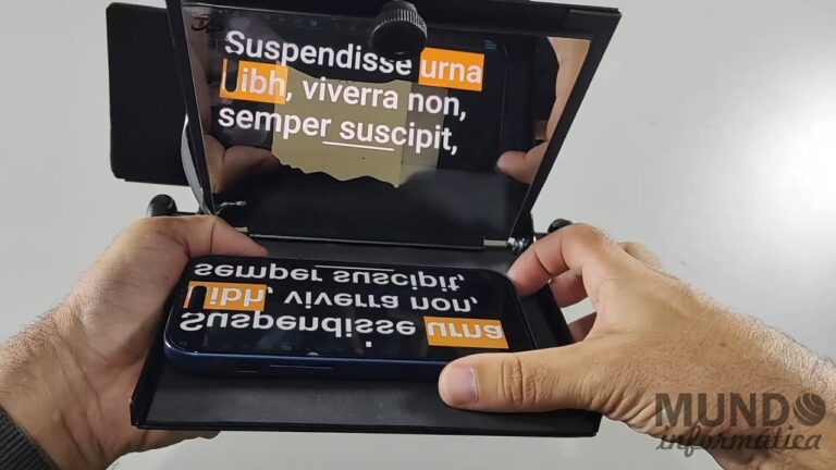 Mini TelePrompter para Celular da Tecno Prompt TP-01 (unboxing e testes rápidos)